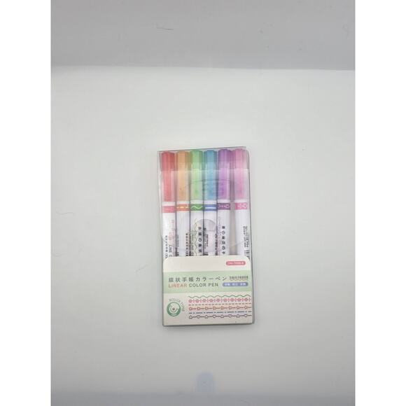 6pc Roller Highlighter Pen Set Decorative Pattern Markers NIP - Picture 1 of 4